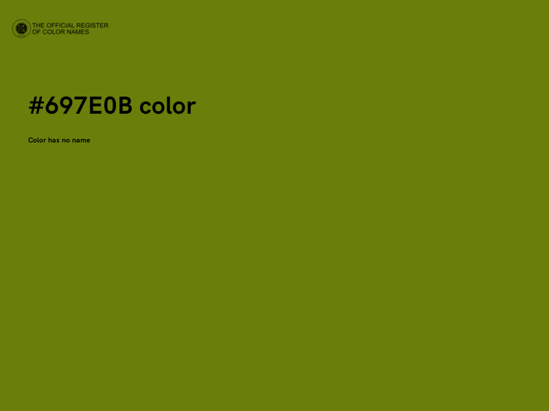 #697E0B color image
