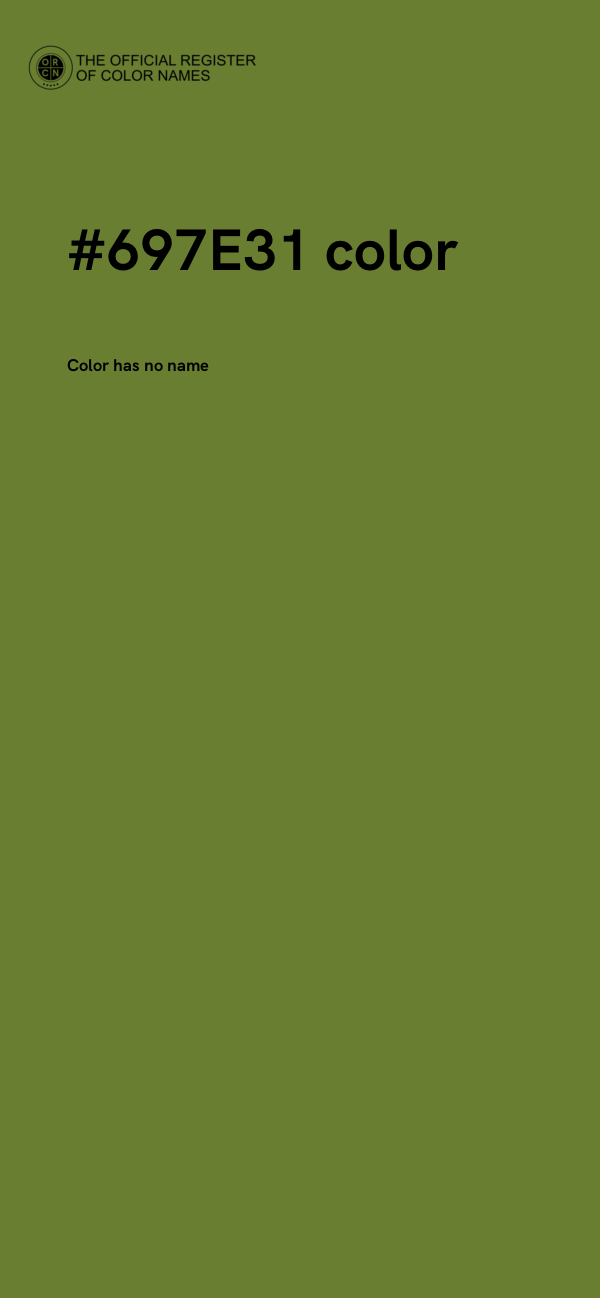 #697E31 color image