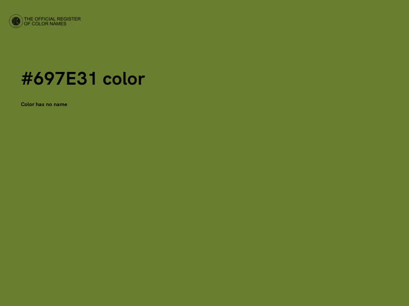 #697E31 color image
