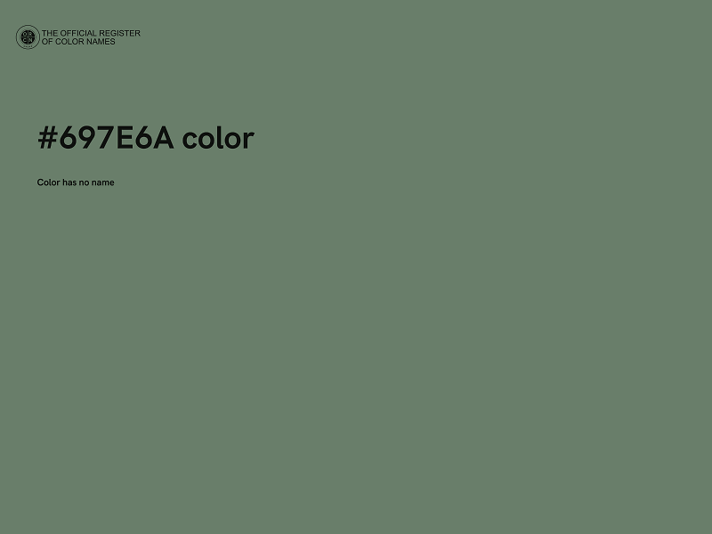 #697E6A color image