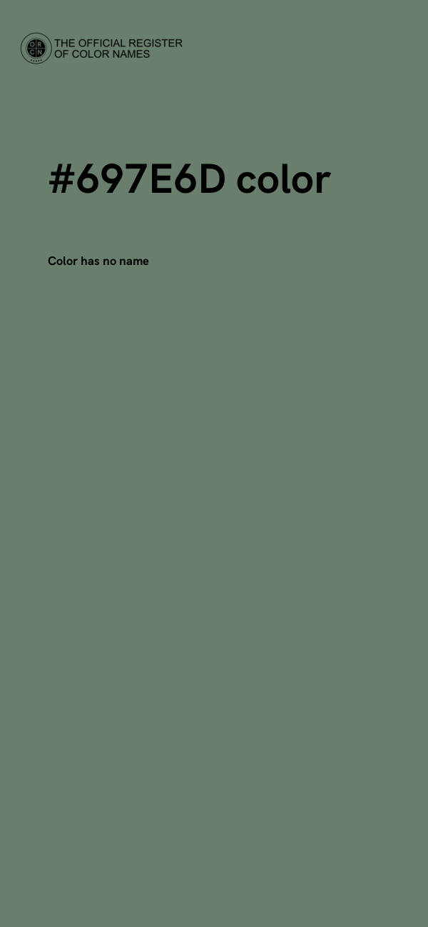 #697E6D color image