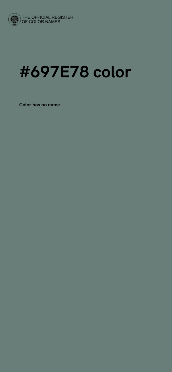 #697E78 color image
