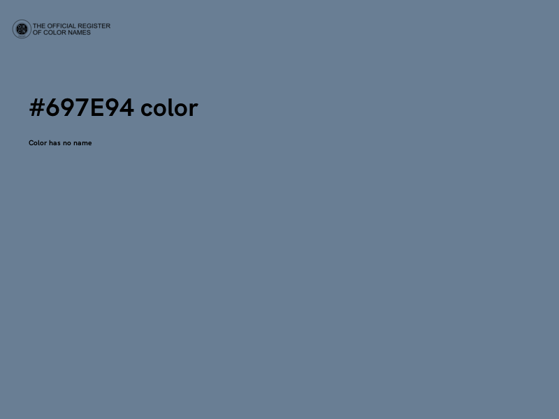 #697E94 color image