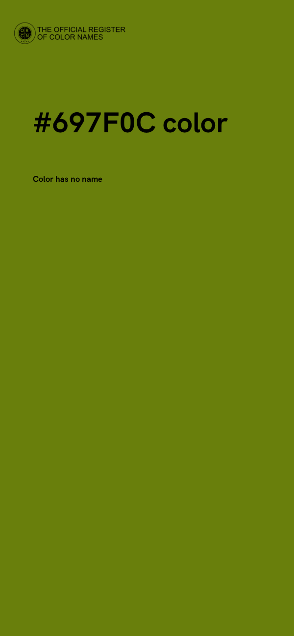 #697F0C color image