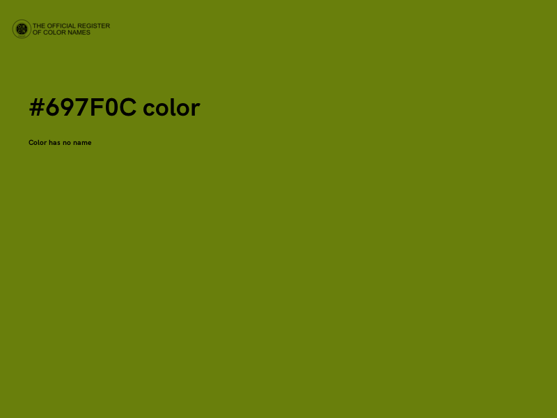 #697F0C color image
