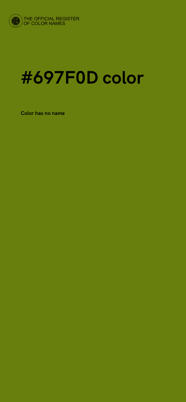 #697F0D color image