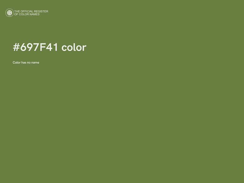 #697F41 color image