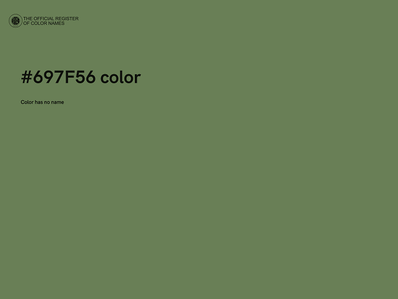 #697F56 color image