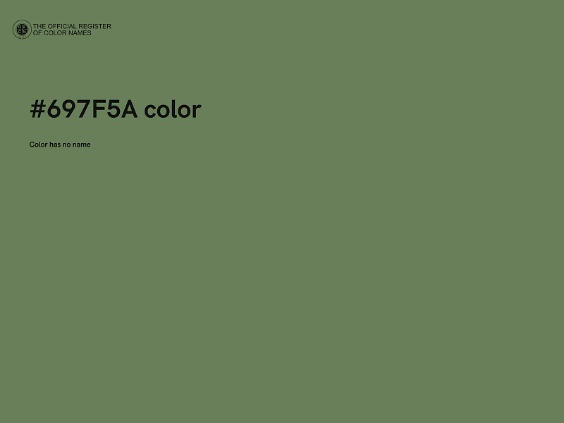 #697F5A color image