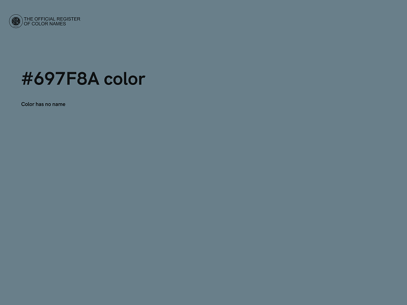 #697F8A color image