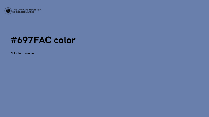 #697FAC color image
