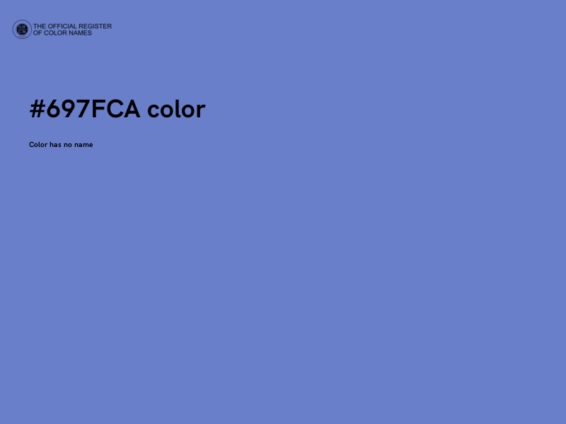 #697FCA color image