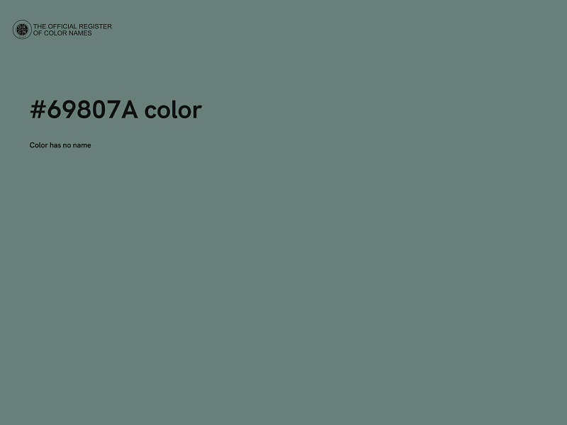 #69807A color image