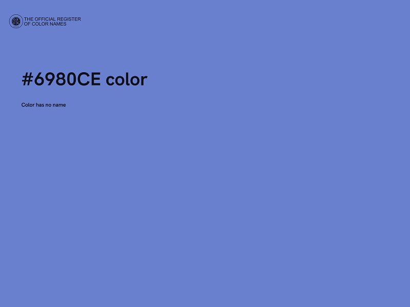 #6980CE color image