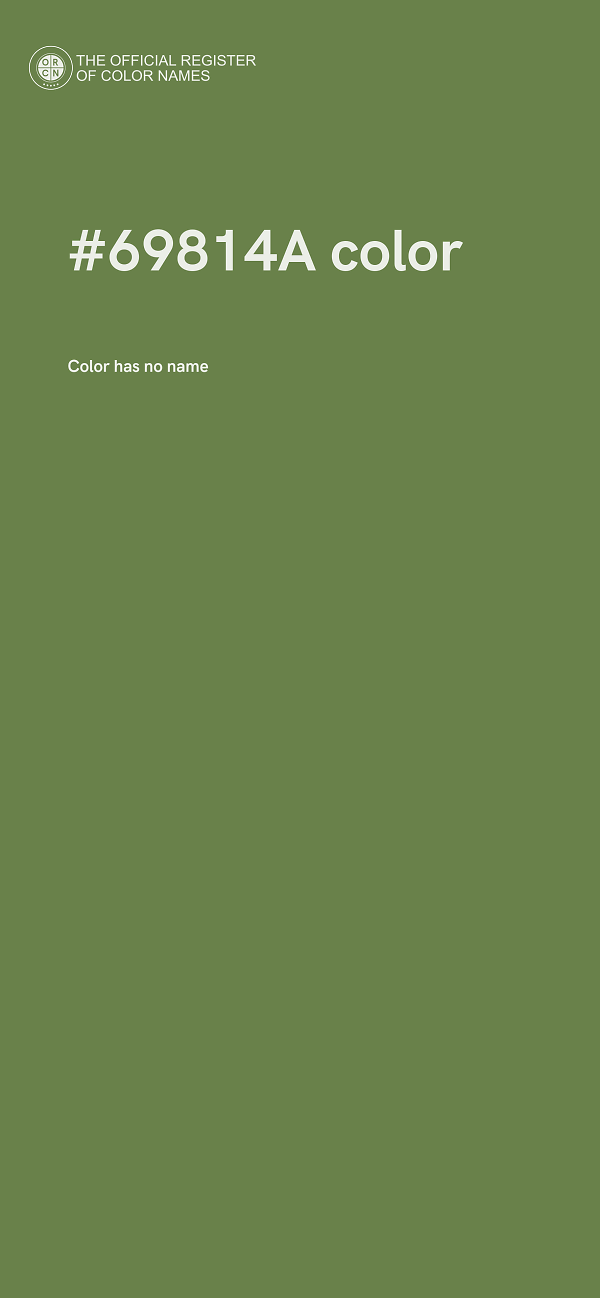 #69814A color image