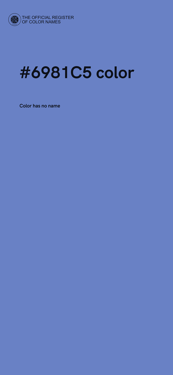#6981C5 color image