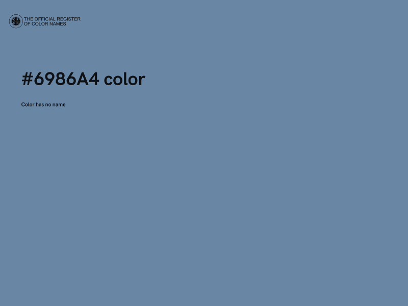 #6986A4 color image
