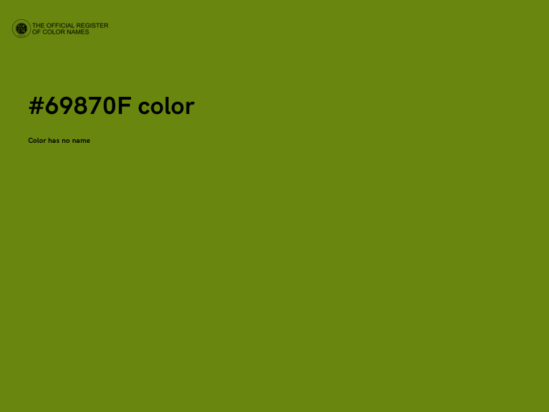 #69870F color image