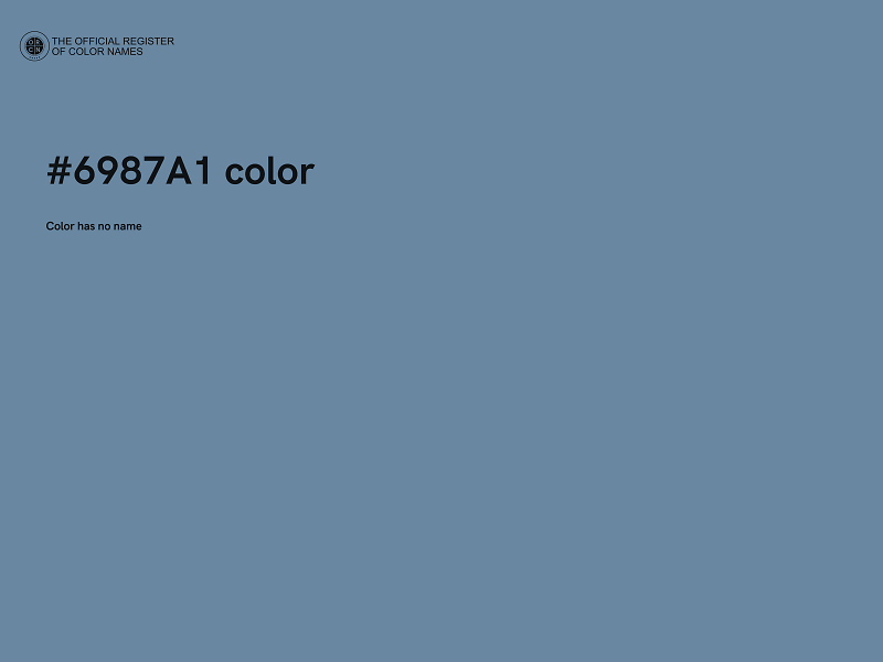 #6987A1 color image