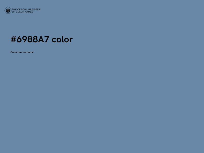 #6988A7 color image