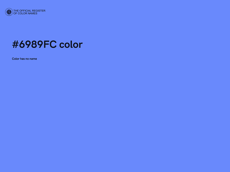 #6989FC color image