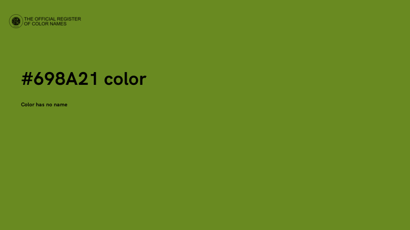 #698A21 color image