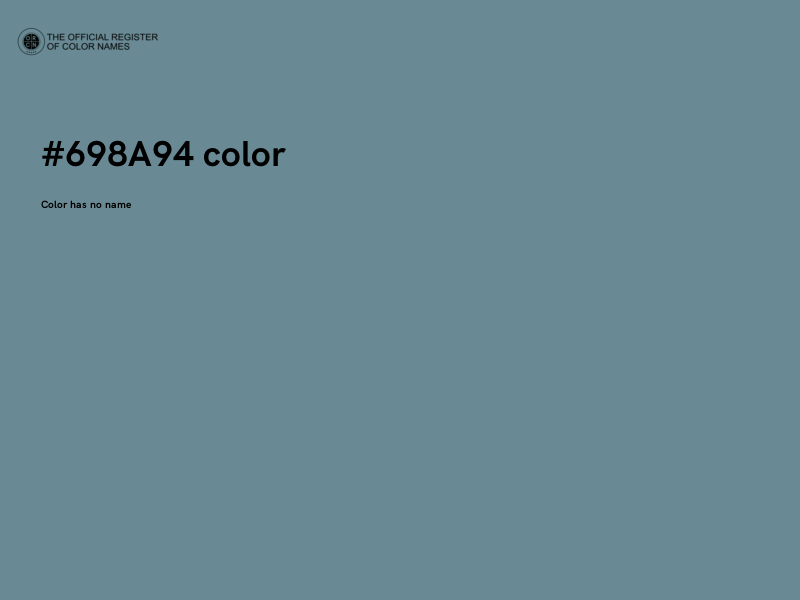 #698A94 color image