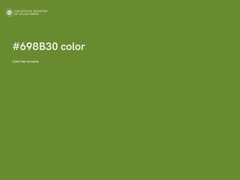 #698B30 color image