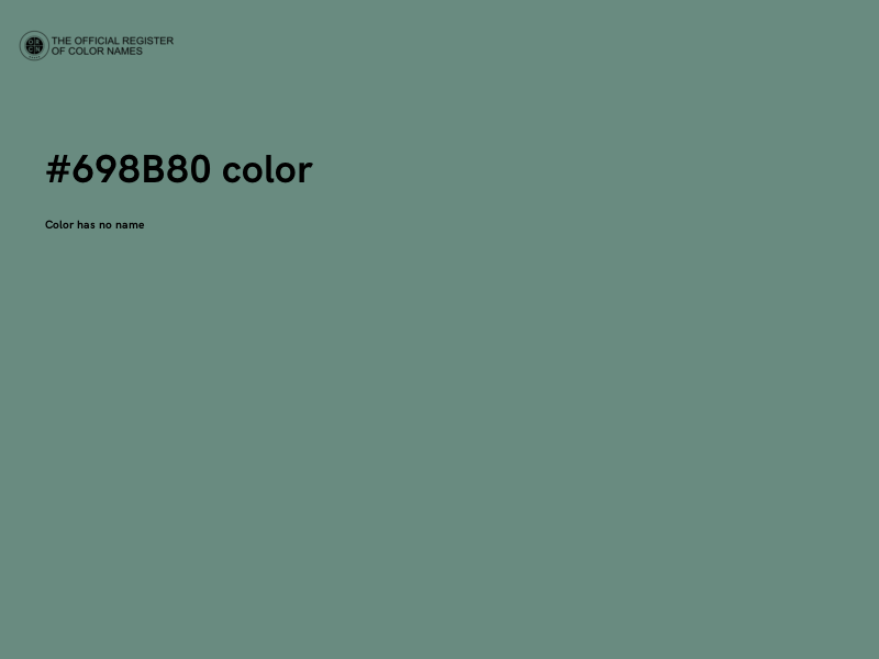 #698B80 color image