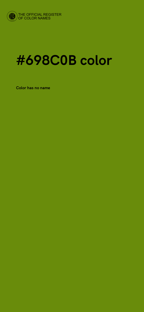 #698C0B color image