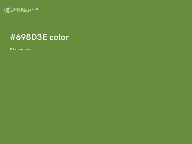 #698D3E color image