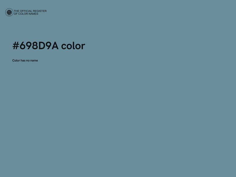 #698D9A color image