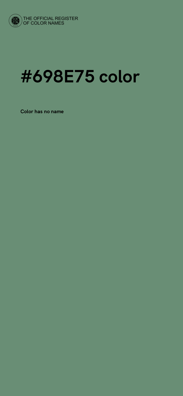 #698E75 color image