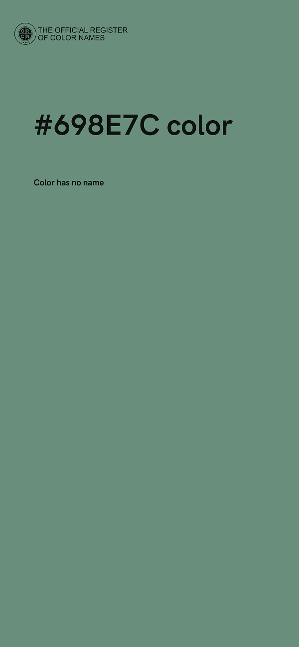 #698E7C color image