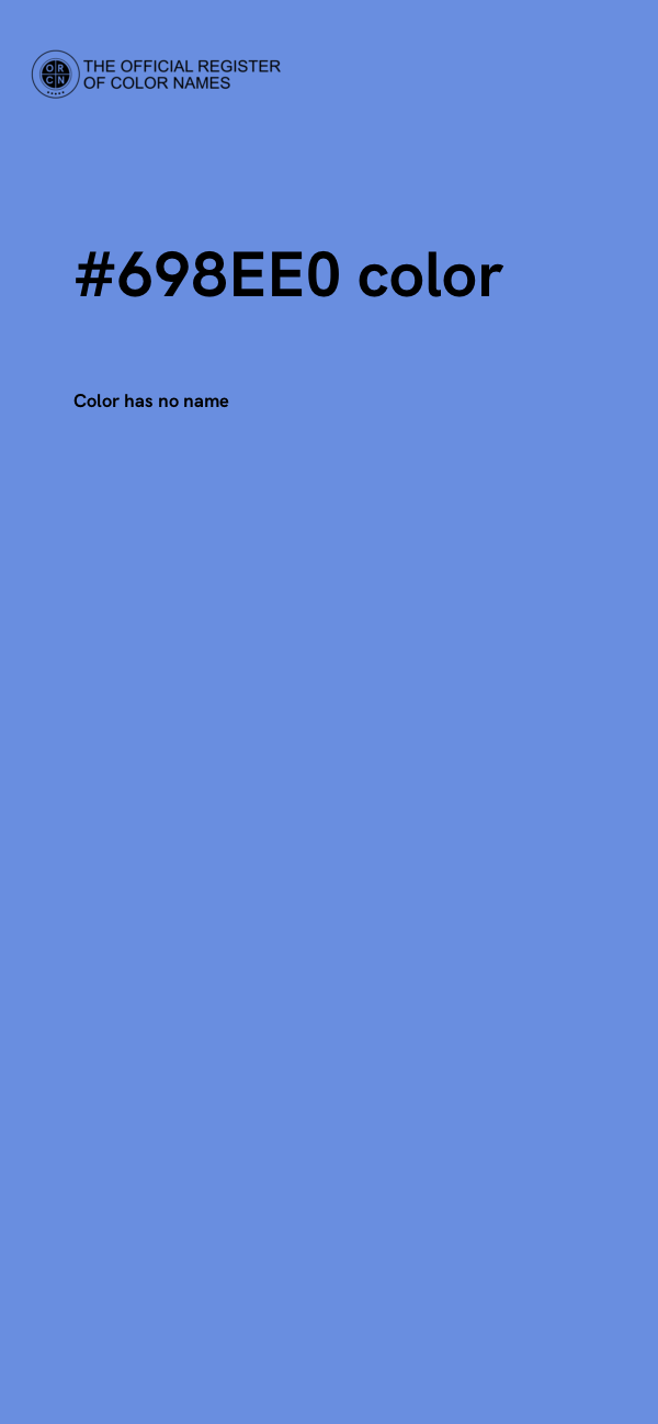 #698EE0 color image