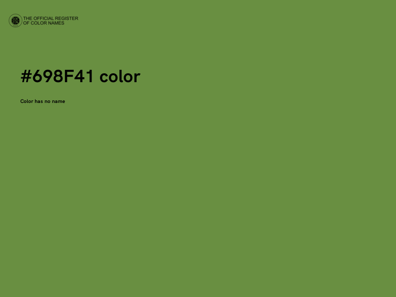 #698F41 color image