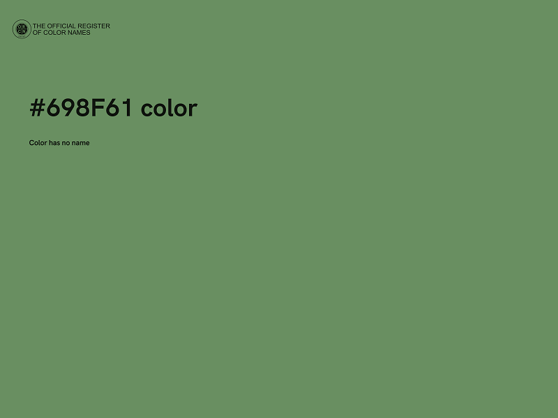 #698F61 color image