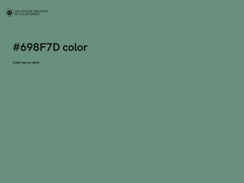 #698F7D color image