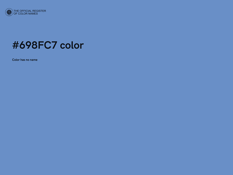 #698FC7 color image