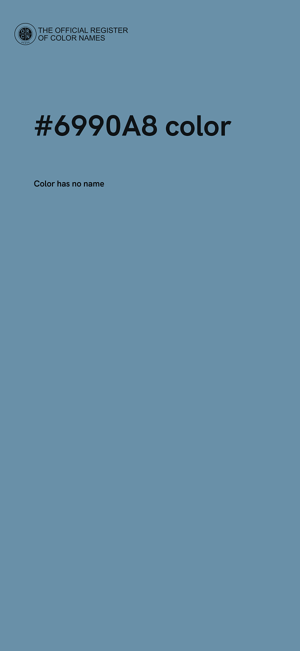 #6990A8 color image