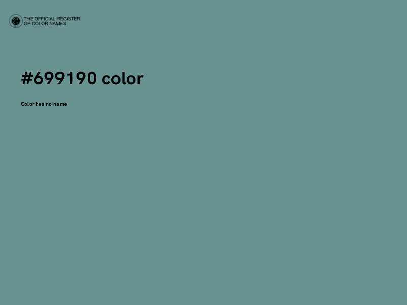 #699190 color image
