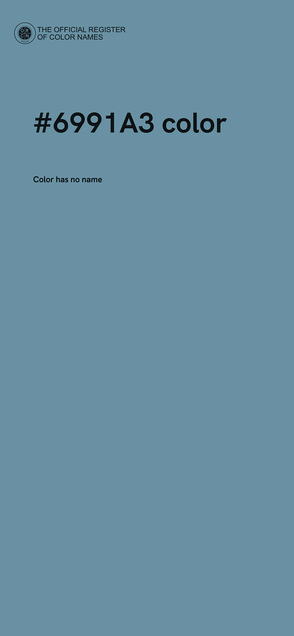 #6991A3 color image