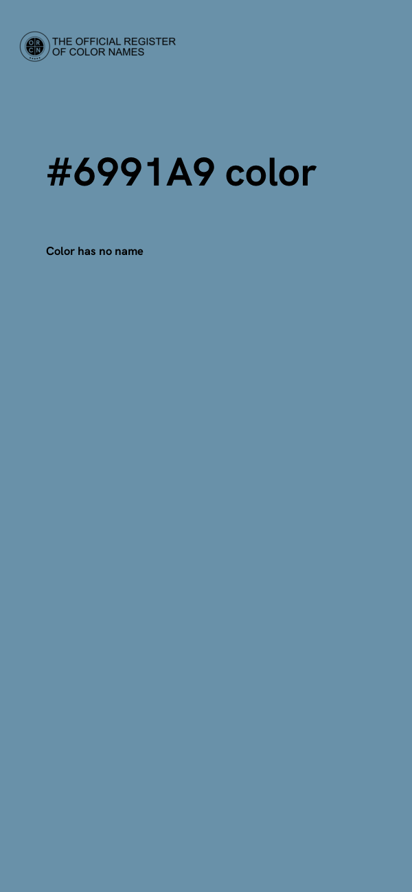 #6991A9 color image