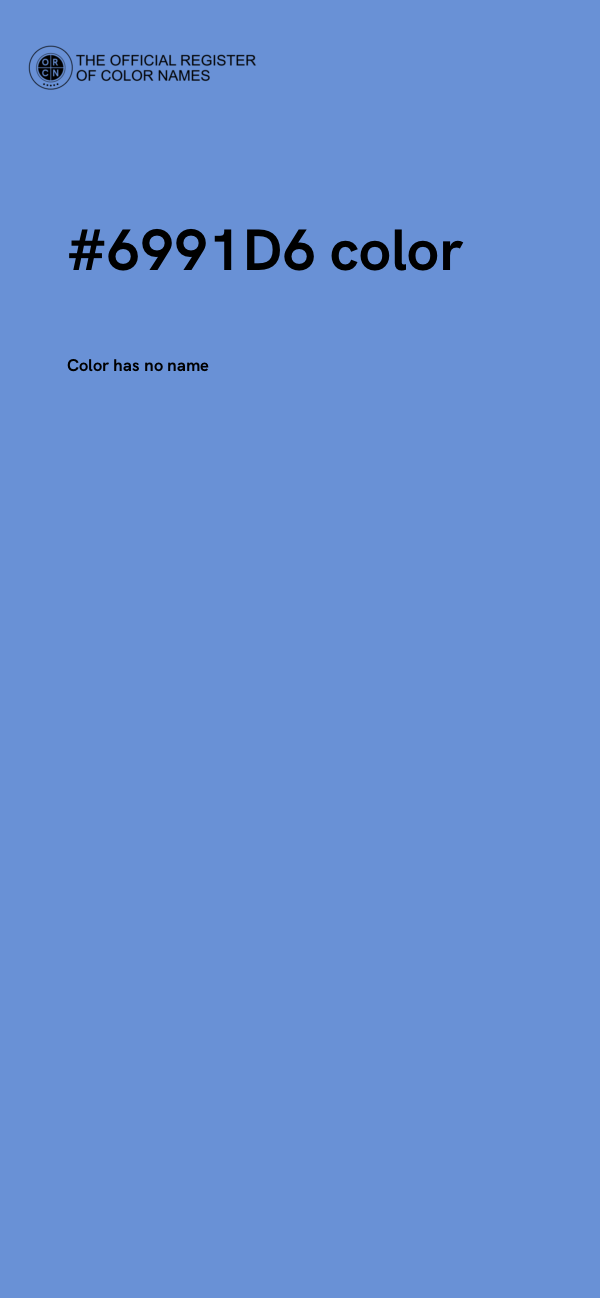 #6991D6 color image