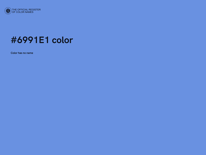 #6991E1 color image
