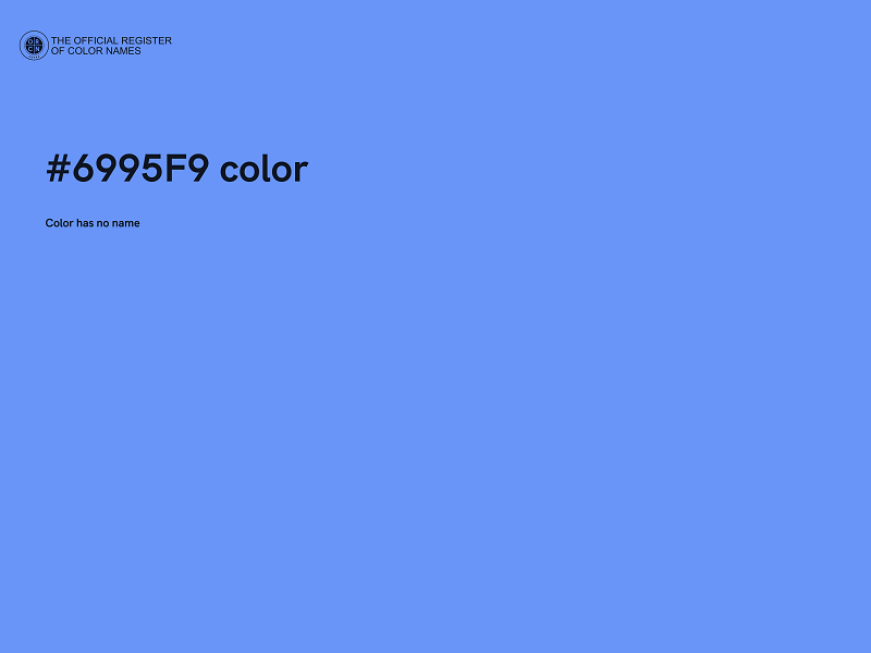 #6995F9 color image