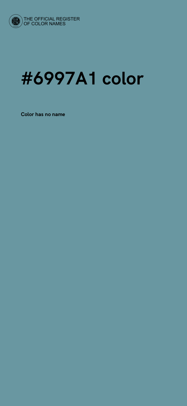 #6997A1 color image