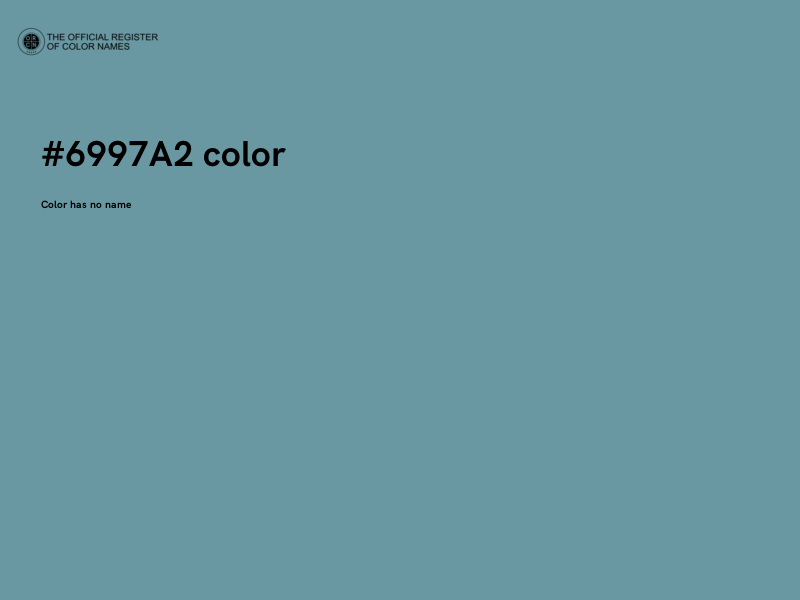 #6997A2 color image