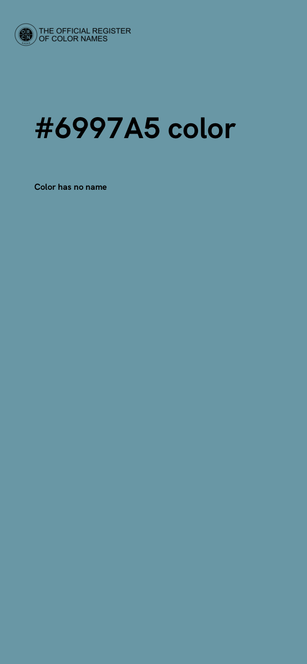 #6997A5 color image