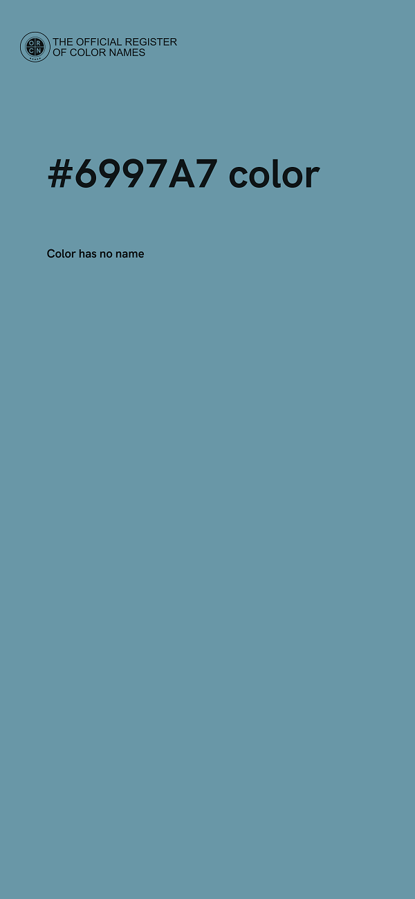 #6997A7 color image